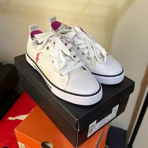 Polo Ralph Lauren white truro low shoes US3